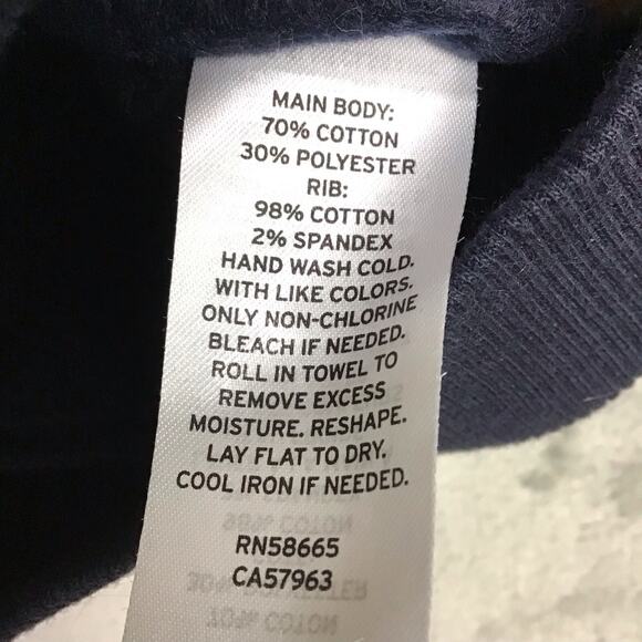 1901 Women’s Sweatshirt XS Navy Blue Crewneck Pullover Logo Long Sleeve NWOT - Picture 7 of 12